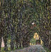 Gustav Klimt Avenue in Schloss Kammer Park Germany oil painting reproduction